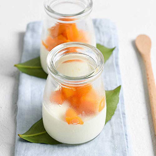 Vency Yogurt Glass Jar with Lid - Glass Jars for Yogurt Maker and Milk, Parfait, Spices and More (150ml) (Set of 5) - Image 5