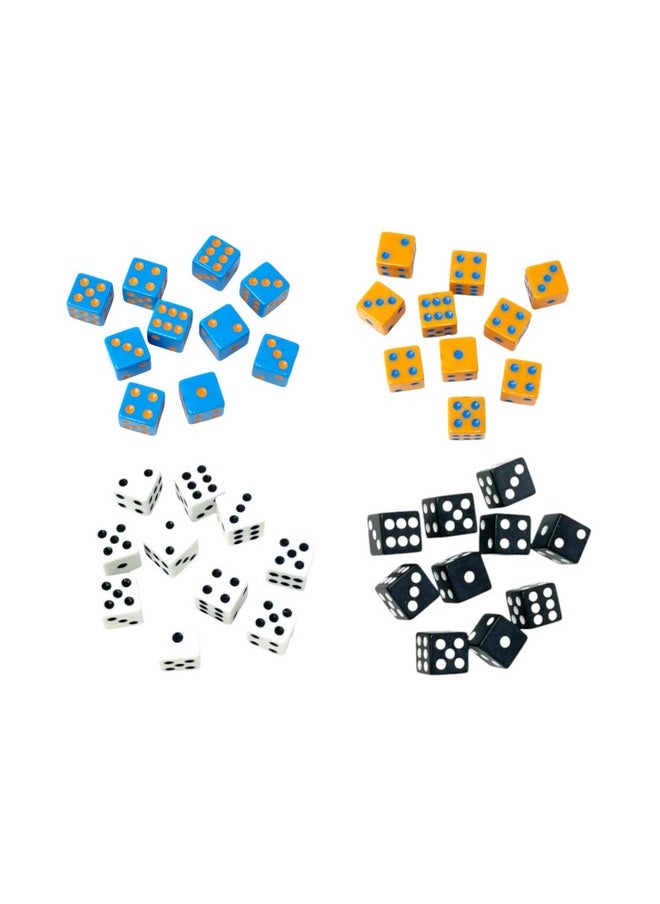 Regal Games - Velocity Dice Game Set With Case - Square Dice Colored Set For Family Game Night - 2 To 4 Player (40 Dices) - Image 1