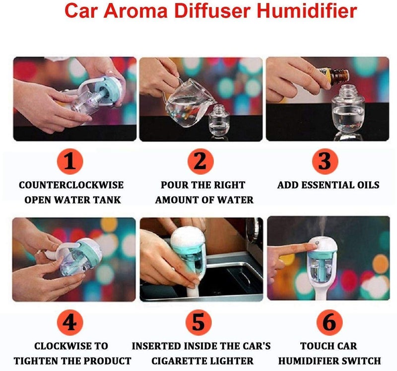 UK Enterprise Car air freshener Humidifier Diffuser Ultrasonic Humidifiers Air Purifier Mist MakerAroma Diffuser - Image 4
