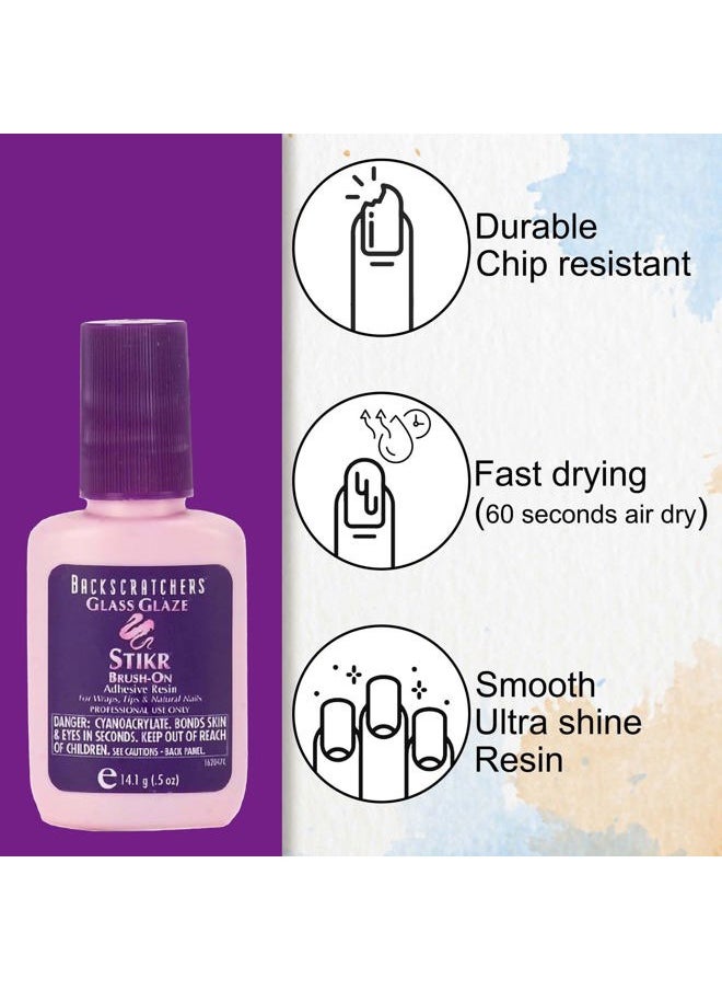 Backscratchers Extreme - Backscratchers Extreme Glass Glaze Stikr Brush-On, 0.5 Fluid Ounce - Image 1