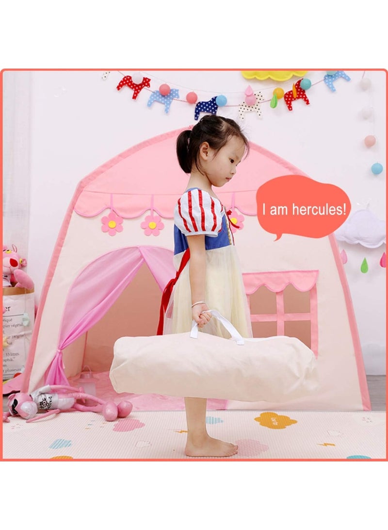 Kids Indoor Play Tent – Large Children’s Playhouse Tent for Boys & Girls | 130 × 100 × 130 cm (Pink) - Image 5