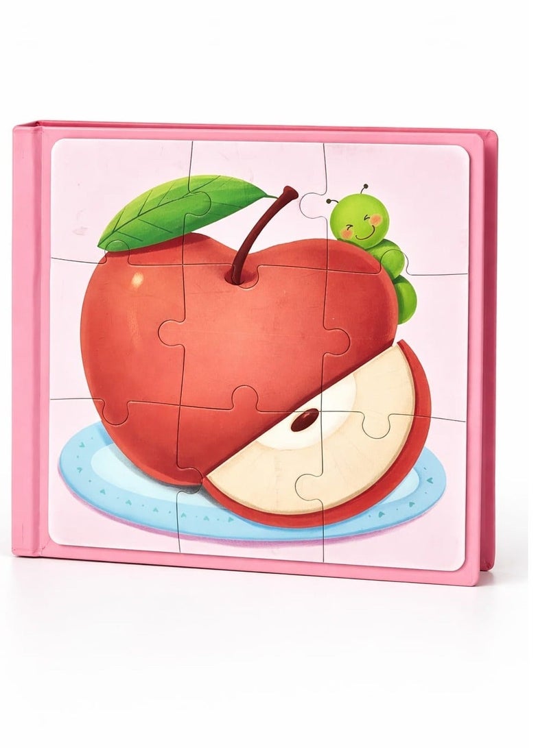 أحجية متدرجة للأطفال - مجموعة أحجية تعليمية 3 في 1 مكونة من 37 قطعة | أحجية للمبتدئين من المستوى 1 | موضوع الفاكهة | لعبة تعليمية مبكرة للأطفال الصغار من عمر 3 سنوات فما فوق - Image 4