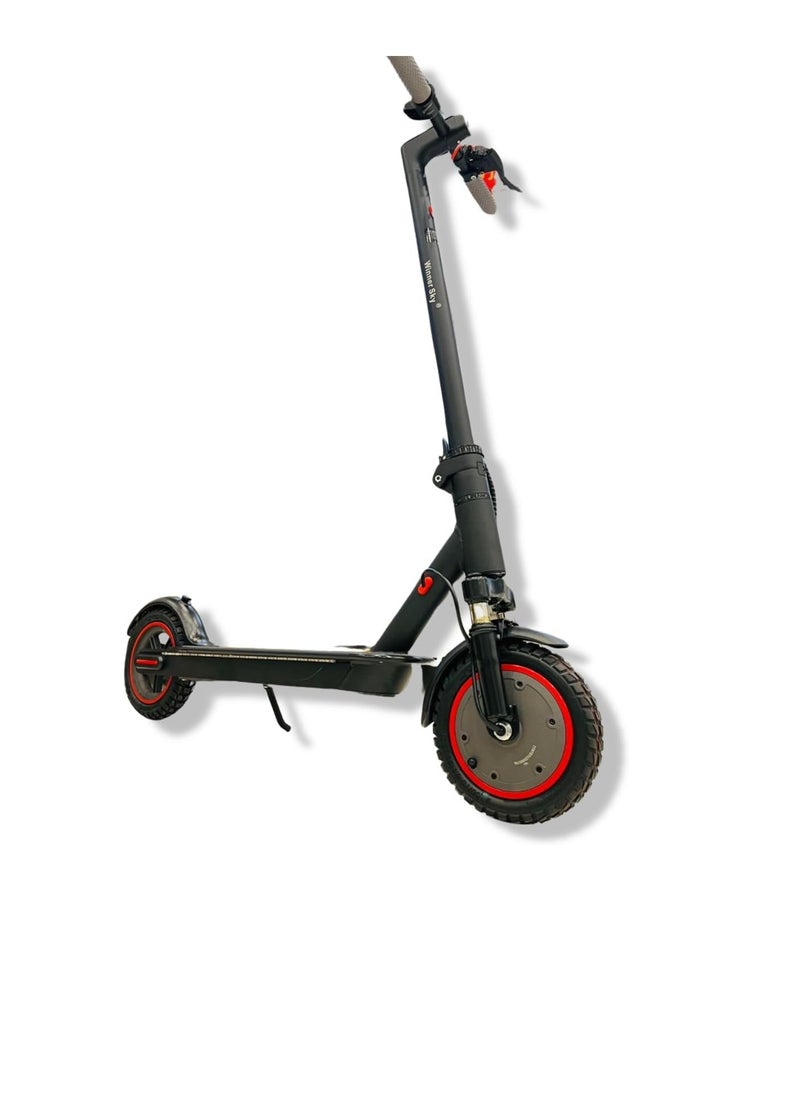 Winner Sky Electric Scooter Speed 35 Km Front Side Suspension Motor 350W with Bluetooth and Light Black  - Image 1