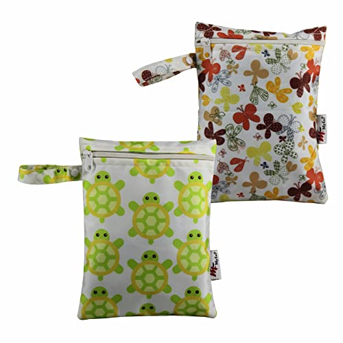 Myfav MY FAV Wet Dry Travel Laundry Bag Pack of 2| Water-Resistant Wet & Dry Pouch | Zipper Bag for Dirty Clothes; Bathing Suits; Gym Wear; Workout; Swimming & Travel Storage - Image 2