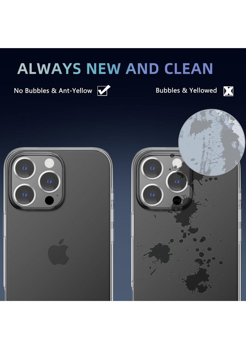 Generic new Ultra-Thin Clear iPhone 16 Pro Case [Not Yellowing] with Camera Lens & Screen Protectors – Slim, Shockproof, Anti-Slip Grip  - Image 3
