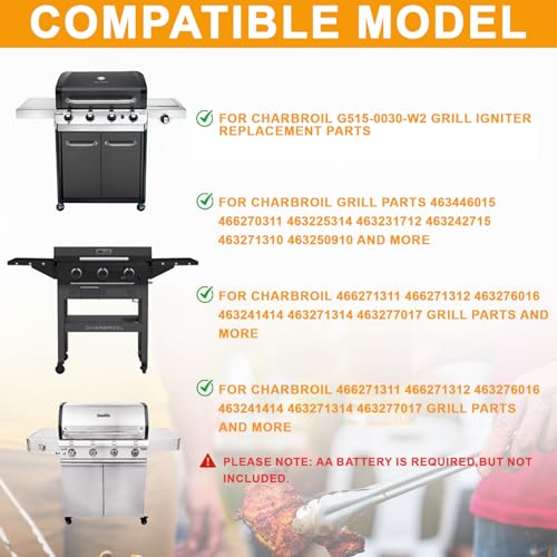 DcYourHome G515-0030-W2 Electronic Ignition Module for Universal Charbroil Grill 5 Burner Igniter, DHLG-5A Igniter for Charbroil Grill Replacement Parts and More, Ignition Module-5 Outlets and Switch/Off Button - Image 2