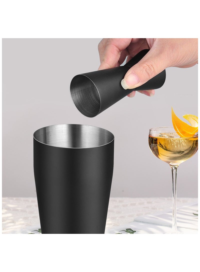 Bartender Set Bar Tools Cocktail Making Stainless Steel Matte Black Shaker Full Set - Image 3