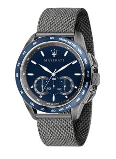 Maserati Men's Traguardo Analog Display Analog Quartz Blue Dial Silver Watch - R8873612009  - Image 1