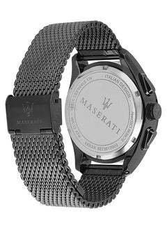 Maserati Men's Traguardo Analog Display Analog Quartz Blue Dial Silver Watch - R8873612009  - Image 4