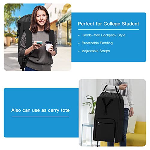 Bukere Laundry Backpack Bag, Bukere Extra Large 2 in 1 Laundry Hamper Basket for College Students Dorm Essentials, Adjustable Shoulder Straps, Freestanding Laundry Bag for Apartment, Laundromat, Travel - Image 3