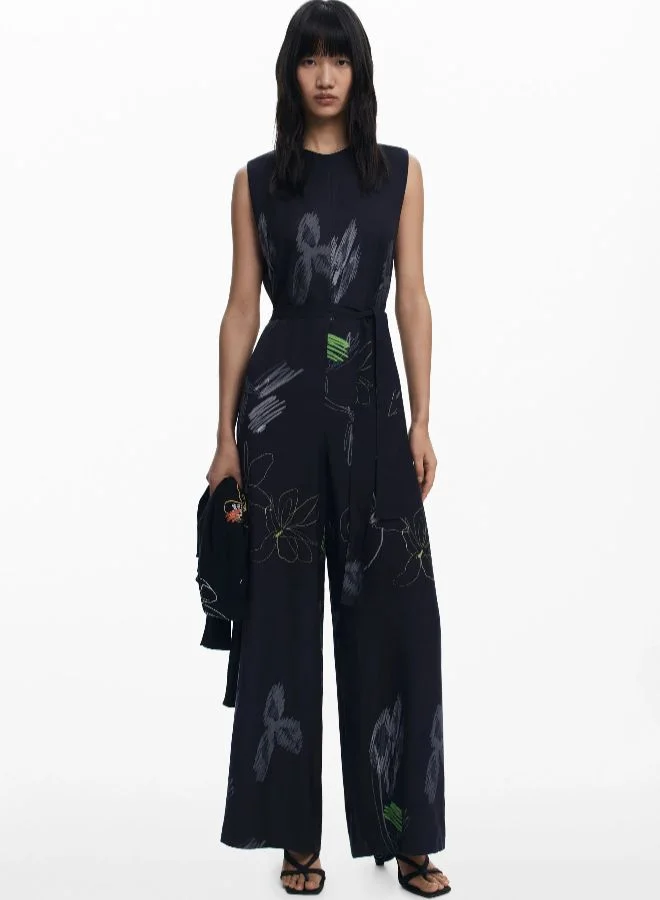 DESIGUAL Floral Palazzo Jumpsuit