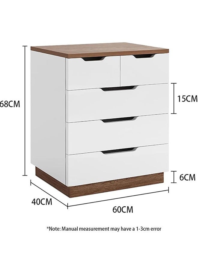 GoldenLike NightStand,Bedside Tables with Storage Shelf and Drawer,Modern End Table Side Table,Bedroom Storage Cabinet,Wood Night Stand Sofa Side Table for Living Room Bedroom(40*60*68CM) - Image 4