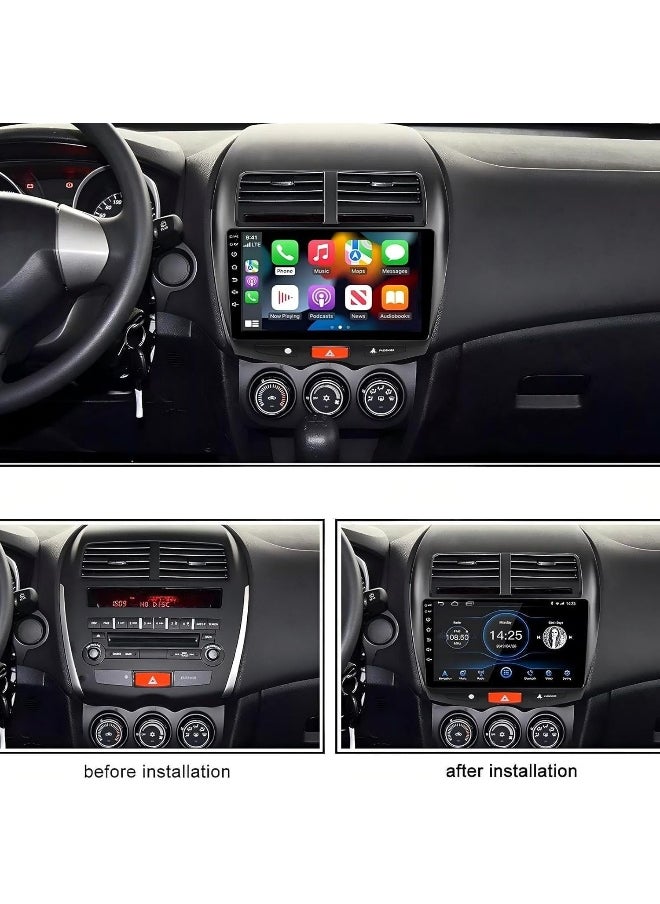 Vierex Android Car Stereo Screen For Mitsubishi ASX 2013-2015 Mitsubishi Outlander 2011-2017 With Apple Carplay Android Auto Wireless WiFi Bluetooth 4G Touchscreen AHD Camera Included (2+32GB Carplay)  - Image 2