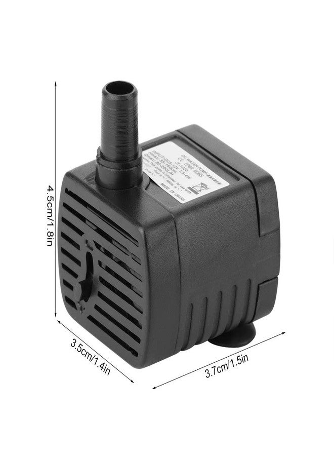 plplaaoo Water Pump Cable, 5V USB Durable Indoor Miniature Fountain Water Pump, 150L/H ABS Black Mini Submersible Water Pump Accessory for Hydroponics Pond Fish Tanks Aquarium Pet Fountain, Water Pump Bru - Image 5