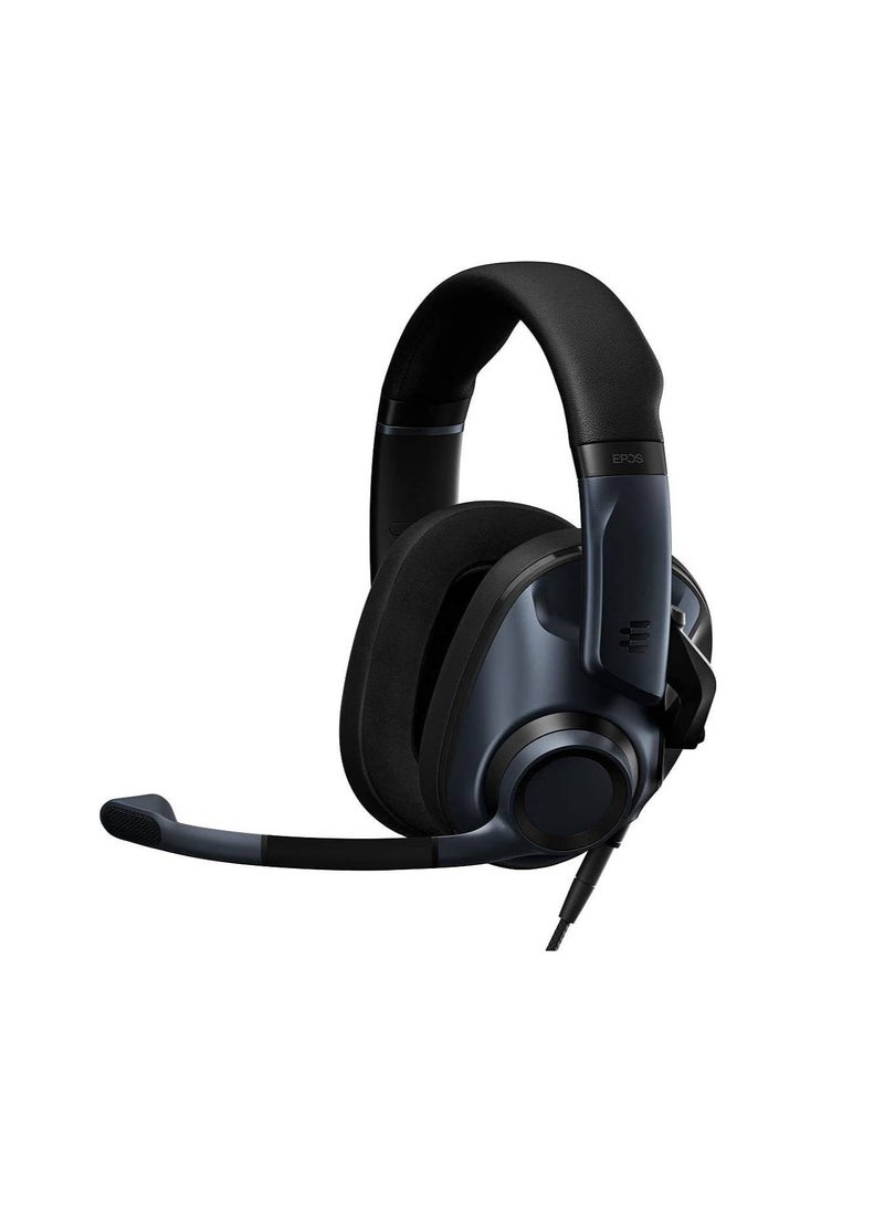 EPOS Epos H6 Pro Closed Acoustic Wired Gaming Headset, Sebring Black  - Image 1