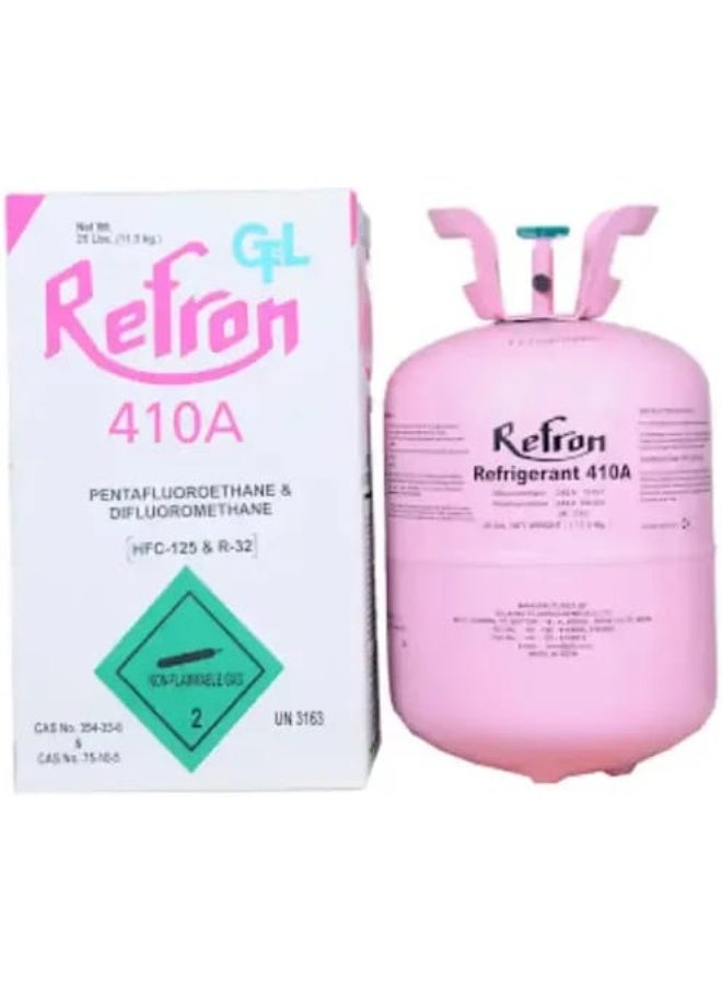 Gas  R-410 Refron High Purity Refrigerant, Efficient Cooling Performance, Ideal for HVAC Applications  11.3kg Made in India