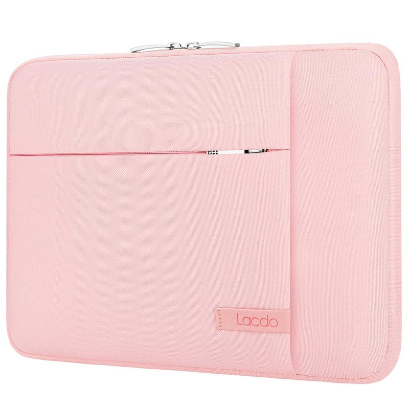 Lacdo 13 inch Laptop Sleeve Case for 13 inch New MacBook Air M4 A3240 2025, M3 A3113, M2 A2681, M1 A2337 | 13" MacBook Pro M2/M1 A2338 A2251 A2289 | 13" iPad Pro M5 / iPad Air M3 Computer Bag, Pink - Image 1