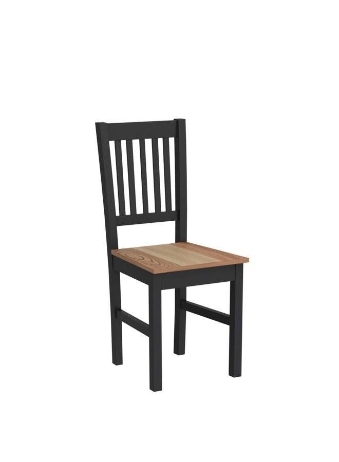 Giantex Set of 4 Wood Dining Chairs, Whitesburg Dining Room Side Chair w/Wide Seat, Easy to Assemble, Parker Country Farmhouse Style, for Dining Room Living Room Restaurant,Black - Image 4