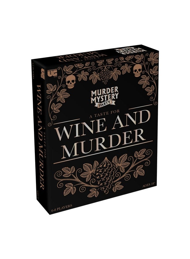 University Games Murder Mystery Party, A Taste for Wine & Murder, Murder Mystery Party Game to Host Your Own Murder Mystery Night - Image 1