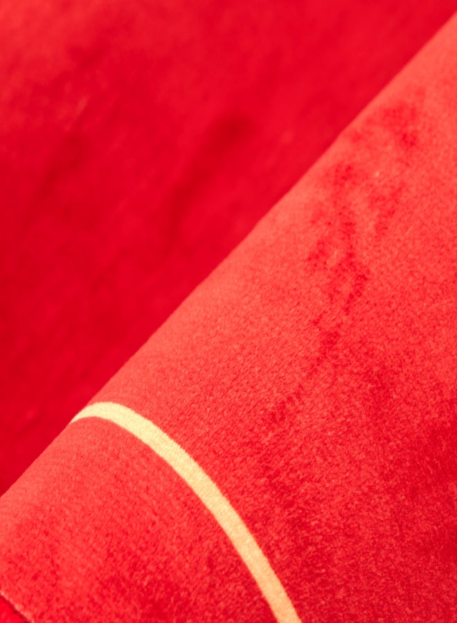 ايست من نون 2 سجادة صلاة زوجية إسلامية 65×110 سم – أحمر - Image 4