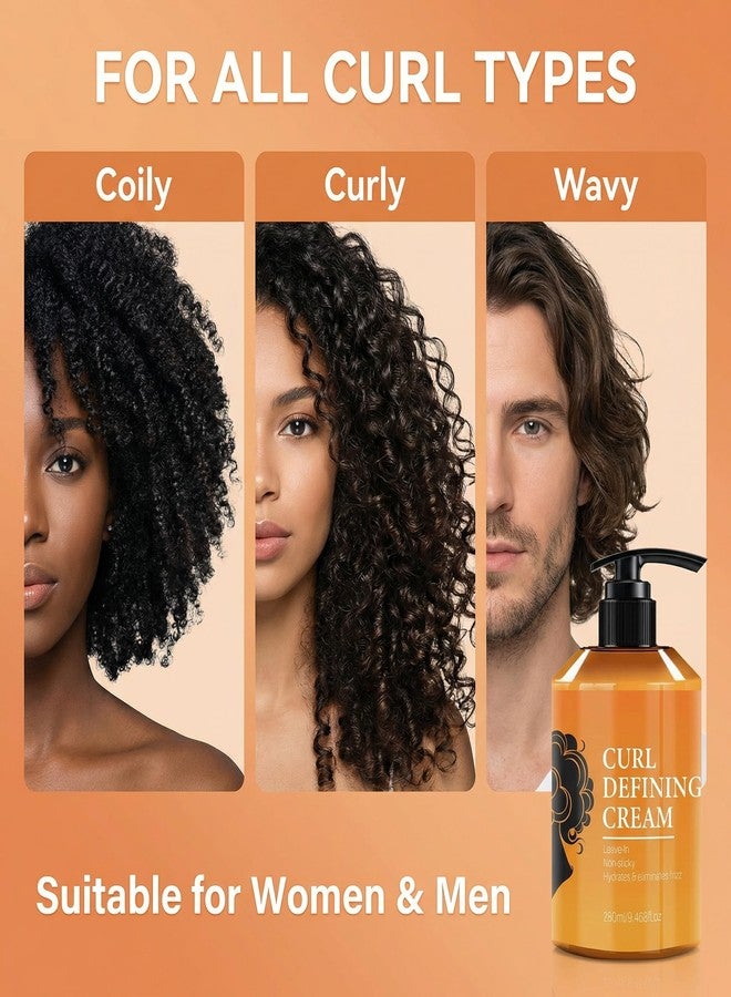 Grospe Curl Defining Cream for Curly Hair with Wide Tooth Comb Set - Anti Frizz Leave-in Styling Cream for Wavy Hair, Hydrating Hair Products for Women Men, 9.46 Fl Oz - Image 5