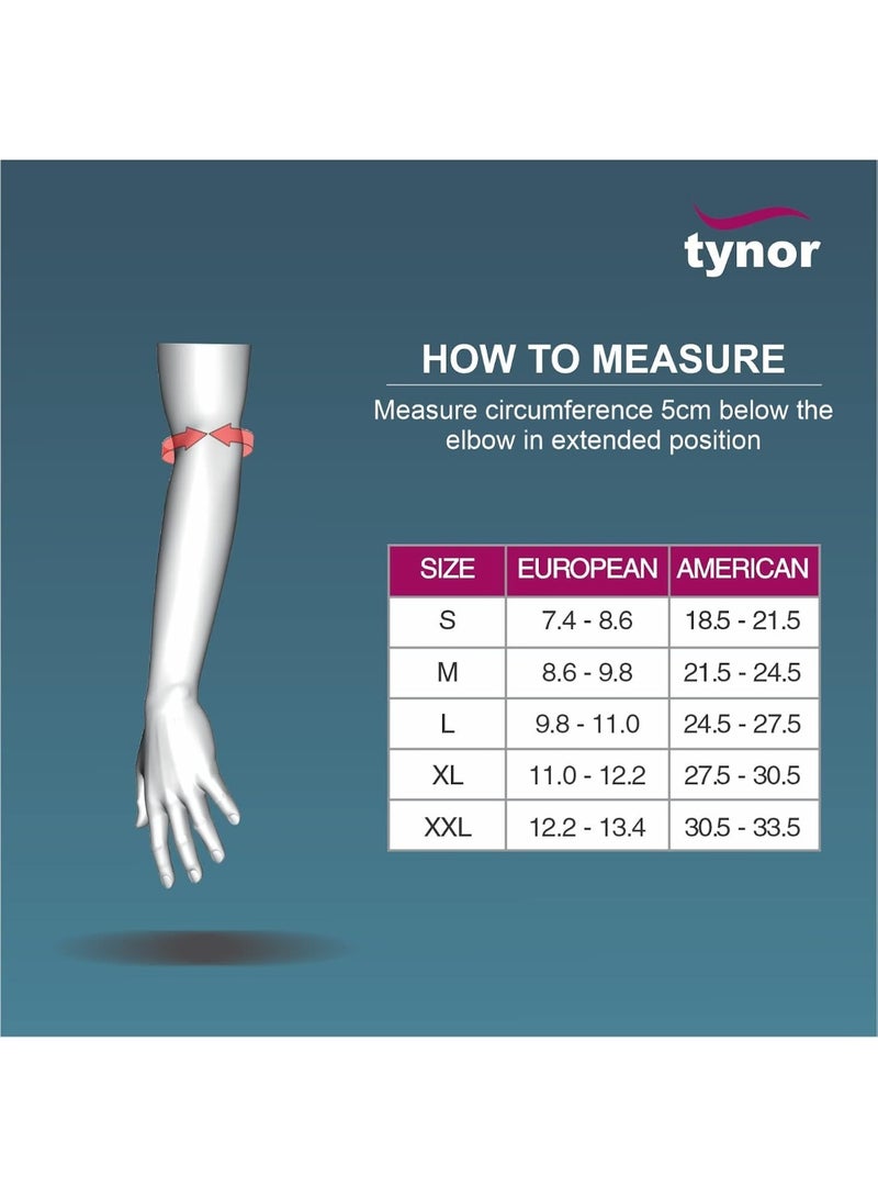 TYNOR Elbow Support Urbane, Grey, Large, 1 Unit - Image 3