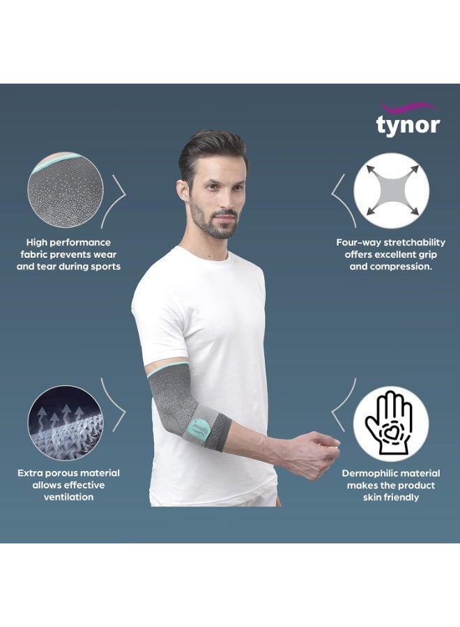TYNOR Elbow Support Urbane, Grey, Large, 1 Unit - Image 2
