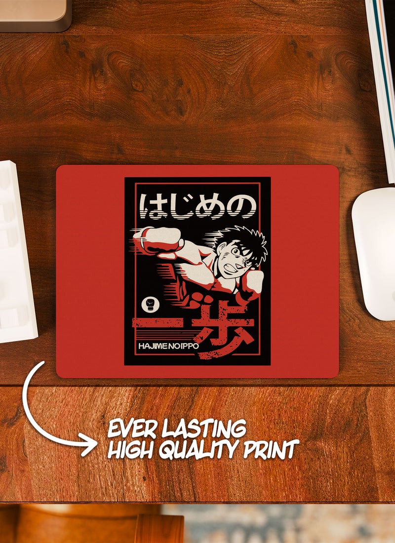 LOUD UNIVERSE Hajime No Ippo Jar Hajime No Ippo Non-Slip Rubber Base Mouse Pad Beast in the ring Rectangular Desk Mouse Pad Naniwa Tiger KBG Boxing Fan-Anime Fan Gift - Image 2