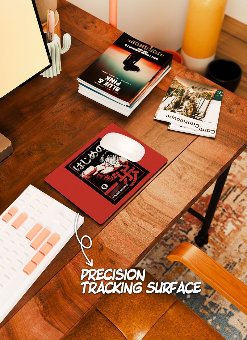 LOUD UNIVERSE Hajime No Ippo Jar Hajime No Ippo Non-Slip Rubber Base Mouse Pad Beast in the ring Rectangular Desk Mouse Pad Naniwa Tiger KBG Boxing Fan-Anime Fan Gift - Image 4