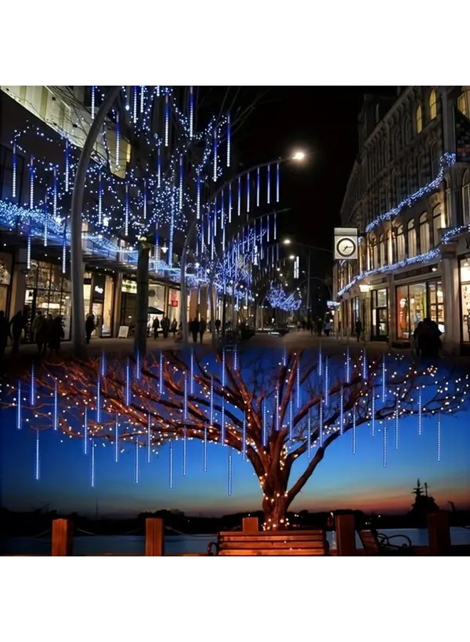 Multicolor Starry Rain Lights for Christmas Tree Battery Powered 8 Tubes 30cm - Image 4