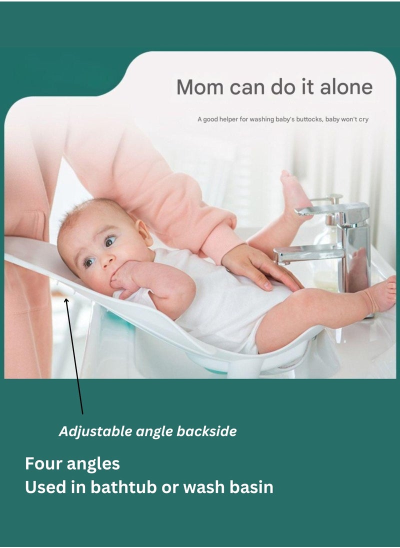 Moms Magic - Baby Bath Support with Adjustable Angles – Lightweight, Secure, & Comfortable – Ideal for Bathtubs & Wash Basins - Image 1