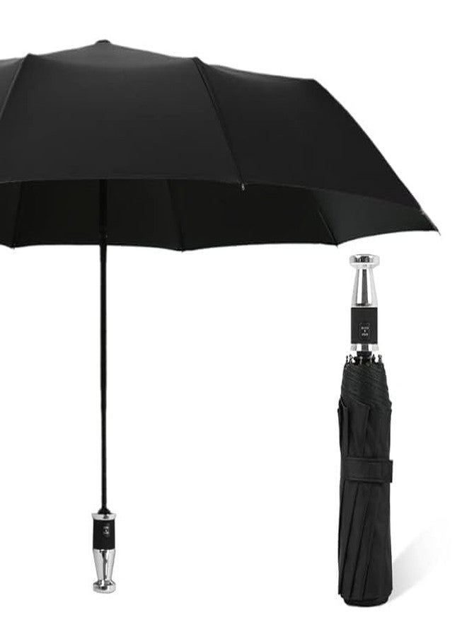 DGOOLS Windproof Travel Umbrella Auto Open Close Folding Umbrella with Large Canopy and New Stylet Handle Compact Rain Umbrella for Men Women One Hand Operation for Outdoor Use - Image 1