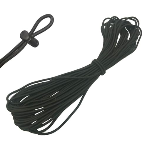 Usew 1/8-Inch (3mm) Black Heavy Stretch Round String Elastic Cord (Cut of 10 Yards) - Image 2