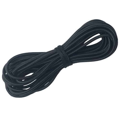 Usew 1/8-Inch (3mm) Black Heavy Stretch Round String Elastic Cord (Cut of 10 Yards) - Image 3