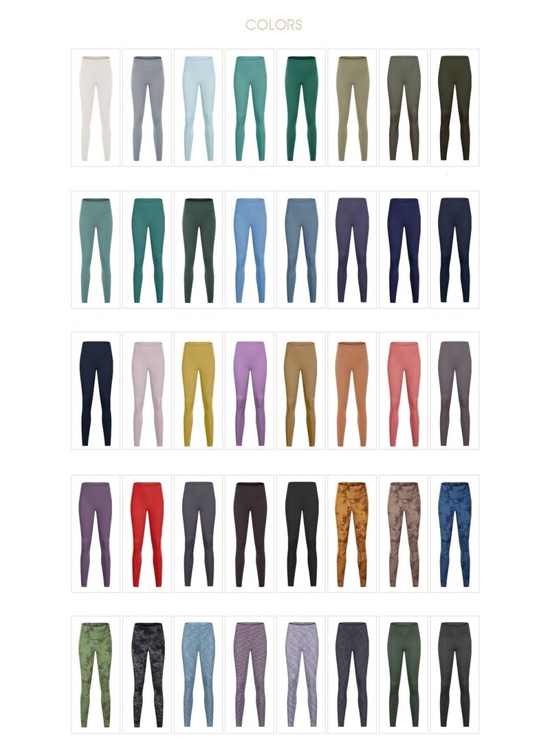 Loquat High waist hip stretch of fitness yoga Movement nine pants Straight and tight  - Image 2