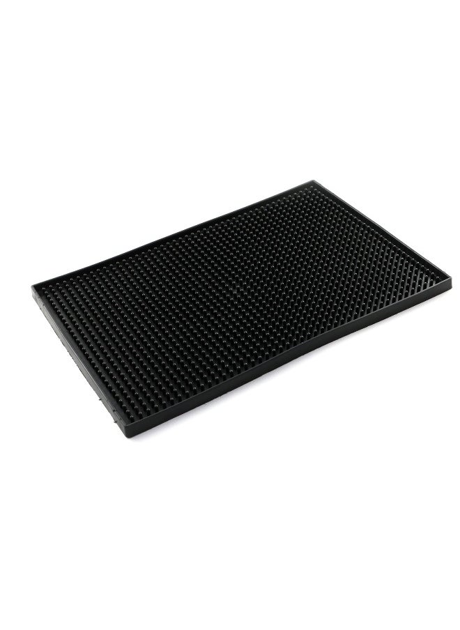 Generic - Black Non-Slip Bar Rubber Mat 30 cm X 20.5 cm - Image 1