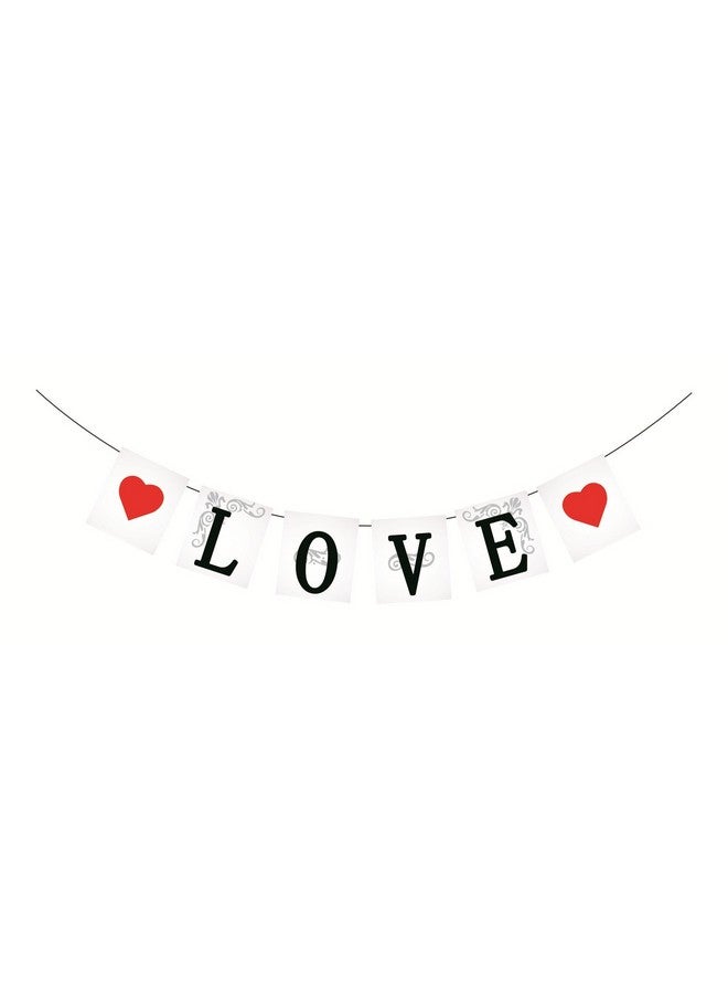 SYGA Love Banner, Wedding Banner, Wedding Love Banner Party Photo Booth Props - Image 1