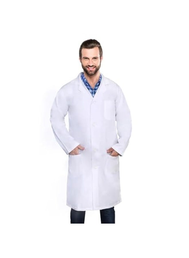 Dozen Unisex-adult Knee Length Long Lab Coat for Medical Srudents, Doctors and Pharmacy Staff Medical Scrubs Shirt,Size-M - Image 1