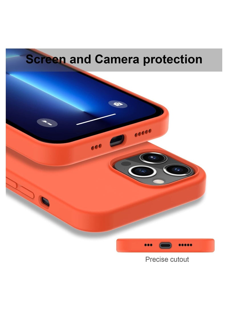Silicone Protective Case Compatible with iPhone 13 Pro Soft Liquid Gel Rubber Cover Shockproof Bumper Anti-Scratch Anti-Fingerprint Anti-Drop Slim Cover for iPhone (for iPhone 13 Pro  ) - Image 4