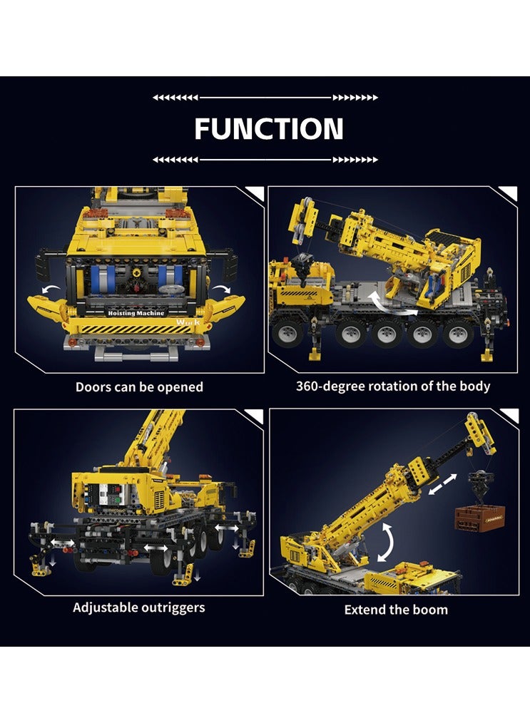 mould king crane construction set, heavy Starting machine building kit，remote control engineering vehicle building kit model, DIY construction toy，collection/exhibition, suitable for adults、Gifts for boys and girls、 2688 pieces,14+Mould King 17047  - Image 3