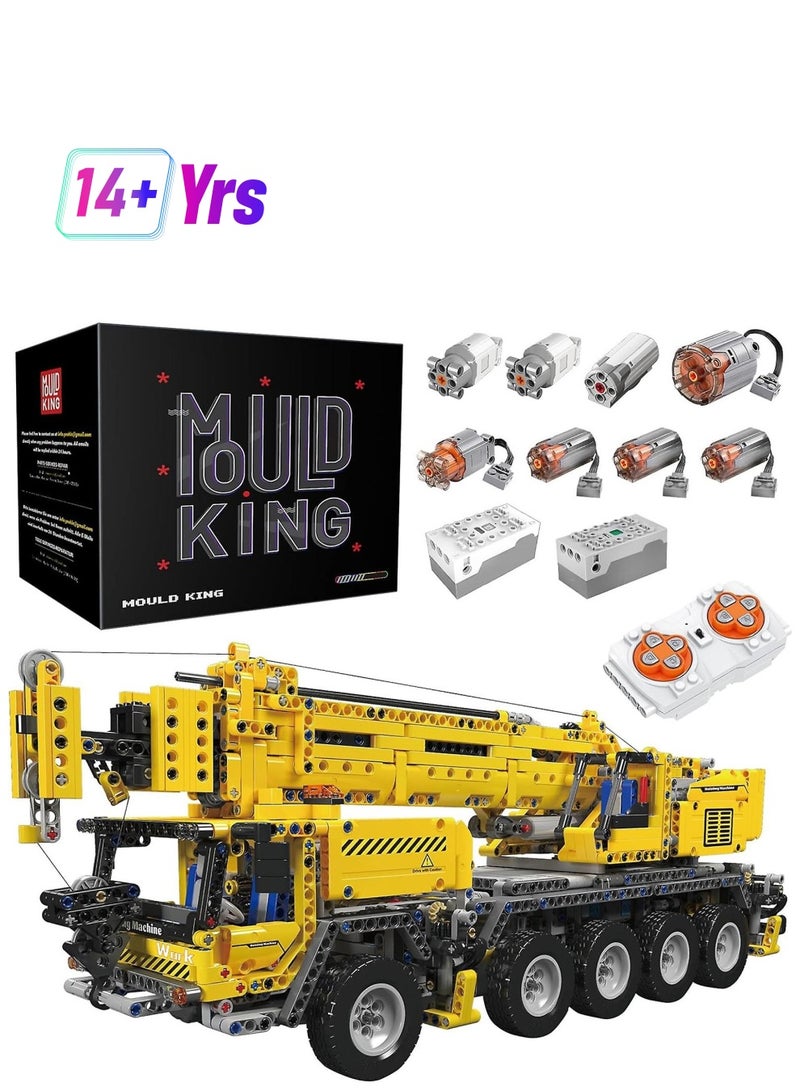 mould king crane construction set, heavy Starting machine building kit，remote control engineering vehicle building kit model, DIY construction toy，collection/exhibition, suitable for adults、Gifts for boys and girls、 2688 pieces,14+Mould King 17047  - Image 1