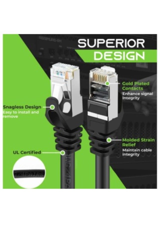 Haing Ethernet Cable HI-LCC12-3M Cat 6 26 AWG 10/100/1000 1 Gbps Ethernet Cable 3M - Image 2