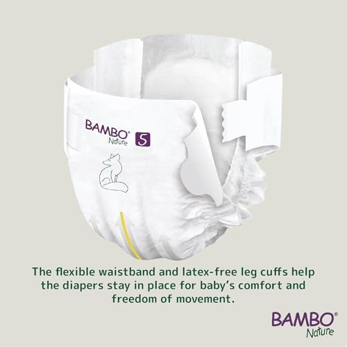 Bambo Nature Premium Baby Tape Diapers for Baby XL Size (12-18 Kgs), Super Absorbent, Breathable, Extra Soft, Dermatologically Tested, Hypoallergenic Toddler Nappies With Wetness Indicator, 22 Count - Image 2