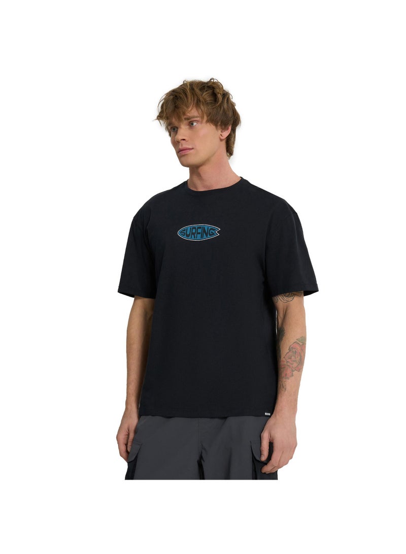 Termit تي شيرت رجالي أسود EU 48-50، تيرميت، قطن عالي الجودة، تصميم فضفاض، قابل للتنفس، أنيق ومريح للتزلج والمغامرات الحضرية - Image 2