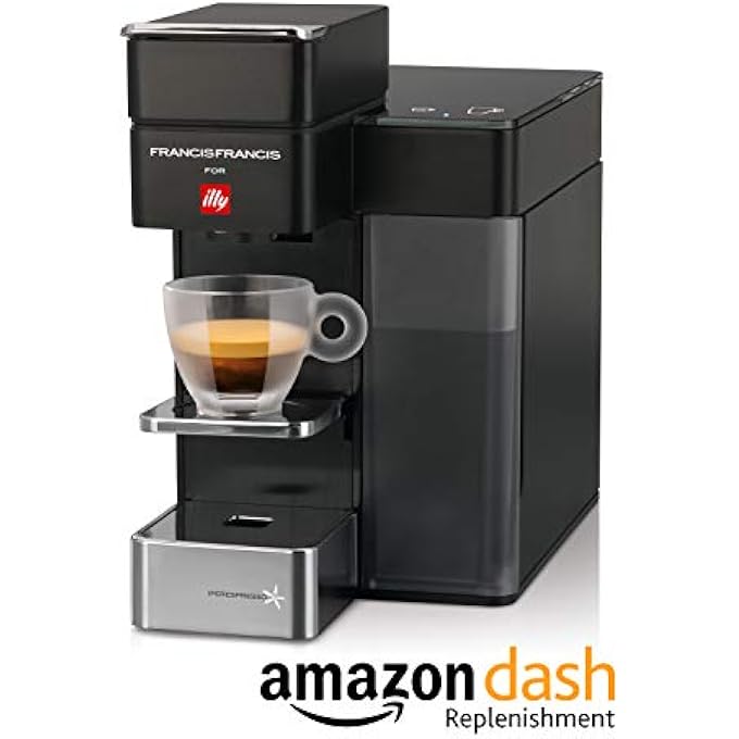 إيلي ماكينة صنع القهوة Y5 Francis Francis Espresso Filter Capsules ماكينة قهوة مزودة بتقنية البلوتوث باللون الأسود - Image 2