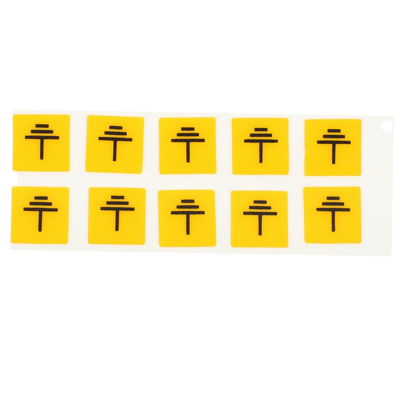 10pcs Grounding Safety Stickers Weatherproof Vinyl Warning Labels Electrical Equipment - Image 2