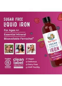 MaryRuth Organics Organics Liquid Iron Supplement for Women, Men And Kids, Iron Deficiency, Immune Support, Sugar/Gluten Free, Vegan, Non-GMO, 15.22 Fl Oz  - Image 4