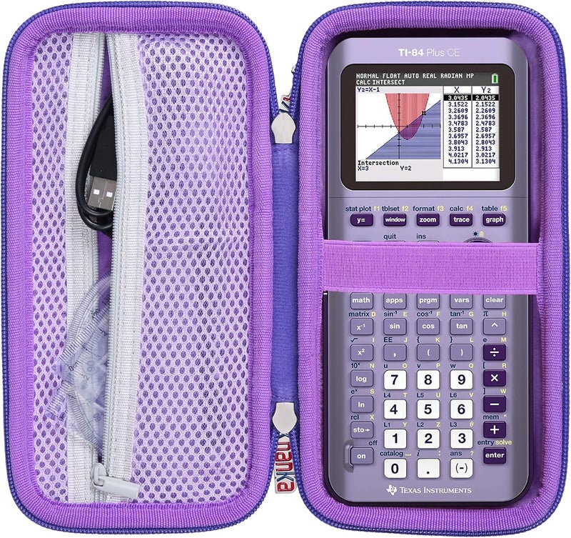 Khanka Hard Travel Case Replacement for Texas Instruments TI-83 Plus/TI-84 Plus/TI-84 Plus CE Color Graphing Calculator, Case Only (Infinitely Iris) - Image 1