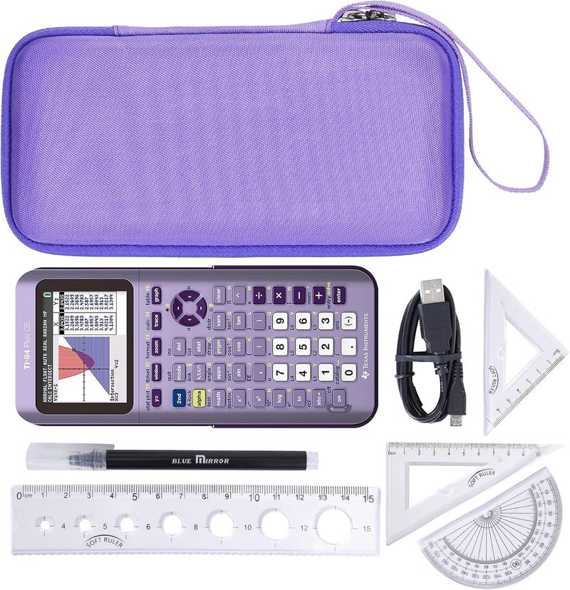 Khanka Hard Travel Case Replacement for Texas Instruments TI-83 Plus/TI-84 Plus/TI-84 Plus CE Color Graphing Calculator, Case Only (Infinitely Iris) - Image 5