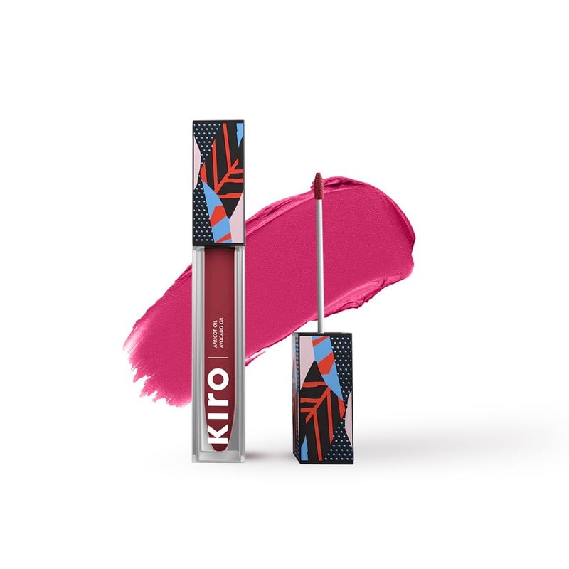 KIRO NonStop Airy Matte Liquid Lipstick Pink Pepper Soft Berry SuperPigmented LongLasting Hydrating Waterproof SmudgeProof Lightweight Infused with Avocado Apricot Oil 5ml - Image 2